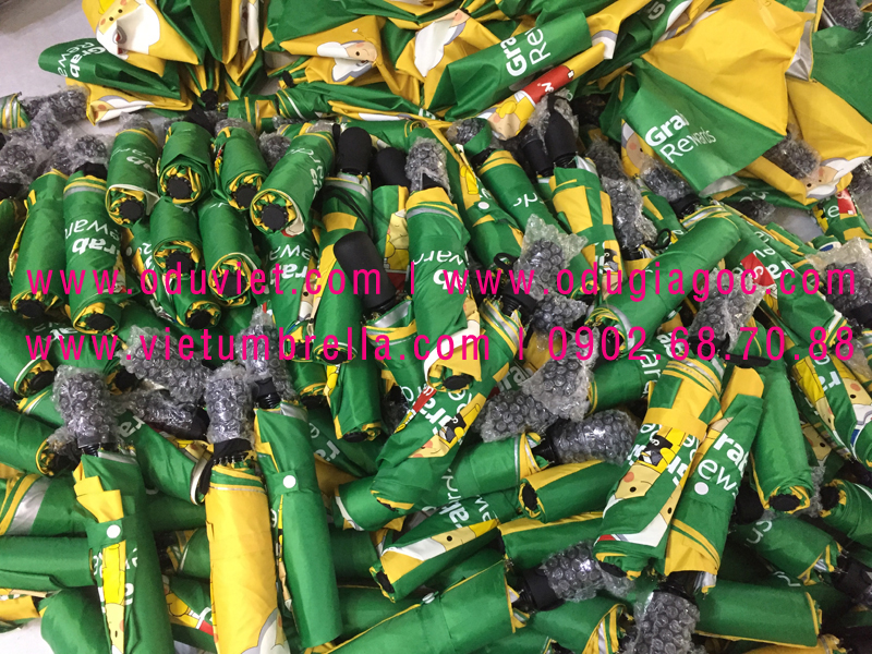 xưởng sản xuất ô dù cầm tay in logo quảng cáo
